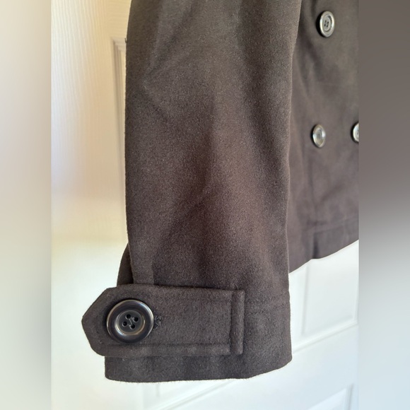 NWT Just Fab Classic Pea Coat in Black Size Medium - Picture 8 of 13